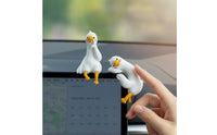 2 Pieces Dashboard Duck Adorable Car Duck with Display Hook Adorable for Drivers