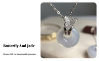 Delicate Necklace Butterfly Centerpiece Subtle Shimmer for Weddings