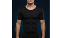 Muscle Shirt with Removable Inserts Fit Muscle Shirt with Chest and Shoulder Pads Stretch Physique-Defining Tee for Stage Performances