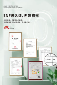 以琳画框美式复古实木相框摆台挂墙拼图素描油画水彩照片作品装裱 木框内径50*50 复古黑(+卡纸框)