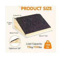 Pet Ramp Stair Wedge-Shaped Wooden Pet Ramp Heavy-Duty for Stairs, Dogs