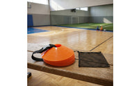 Portable Carrying Strap with Marker Discs Compact Marker Disc Carrying Strap Lightweight Bag with Drawstring Mesh for Coaches, Soccer Players, Schools, Speed Exercises, Field Practice