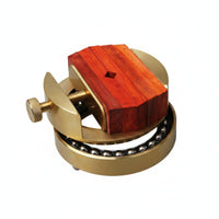 Brass Seal Holder Stand Knurled Screw Stamp Carving Clamp Wood Grain Stamp Engraving Holder