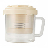 Greek Yogurt Maker Large Capacity Spring Press Yogurt Strainer Dust Resistant Lid Whey Separator for Enthusiasts, Home Cooks