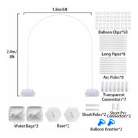 Balloon Arch Kit with Water Bases Sturdy Balloon Arch Stand Frame Portable Party Decoration for Celebrations