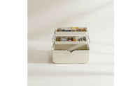 Tool Storage Box Compact Folding Tool Box Foldable Toolbox Sturdy Organizer Transparent for DIYers, Home Repair, Garage