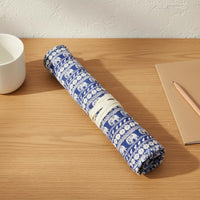 20 Slots Canvas Paintbrush Roll Handmade Artist Brush Holder Wrap Multi-Slot Organizer Roll-up Brush Case Tie Closure for Artists, Painters, Art Students, Travel, Outdoor Painting