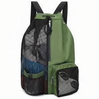 Lightweight Swim Bag with Wet Pocket Adjustable Straps Wet Pocket Backpack Sturdy Beach Sackpack for Swimming