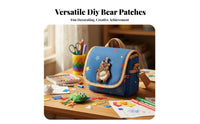 Korean Design Cartoon Teddy Bear Applique Cute Design Cartoon Bear Applique DIY Decoration for Children, DIY Enthusiast S, Bags
