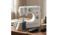 Built-in Thread Guide Electric Sewing Machine Stitch Display Desktop Sewing Machine Front Control Knob Household Tool Presser Foot