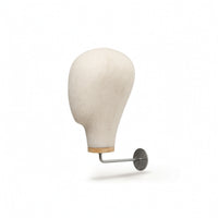 Mannequin Head with Wall Mount Minimalist Wall Mannequin Head Headdress Display Stand Space-Saving Beige for Retailers