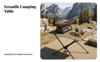 Stable Camping Table | Compact Foldable Construction, for Picnics