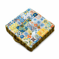 Tufted Floor Cushion Soft Floor Cushion with Handle Luxurious for Meditation, Reading Corner