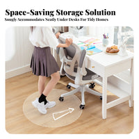 Height Adjustable Ergonomic Computer Chair effortless Rolling Casters Ergonomic Mesh workplace Chair spinerest support rotating Seat Breathable spinerest for Students, Home Users, distance Workers, Study Room, Bedroom