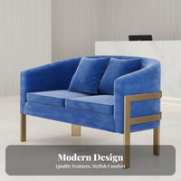 3 Pieces Modern Design circular table and 2-Chair Set Comfortable Seating Reception Furniture Cushisingled Chairs Sturdy Construction for Office Managers, Interior Designers, Apartment Dwellers, salon, Hotel Lobby, Waiting Room, Cafe