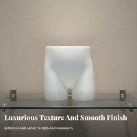 Realistic Body Shape Bra Display Bust S-Curve Design Lingerie Display Form Linen Covered for Boutique Owners