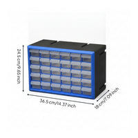 Transparent Drawers Modular Drawer Storage System High Visibility 30-Drawer Parts Cabinet