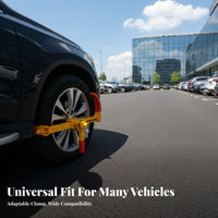 Car Wheel Lock Easy Installation Wheel Lock Visual Deterrent Anti-Burglary Tire Boot for Street Parking, Long-Term Storage