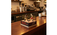 Boxing Ornament with Clockwork Mechanism Vintage Clockwork Boxing Decoration Collectible Tinplate Fighter Ornament for Bar