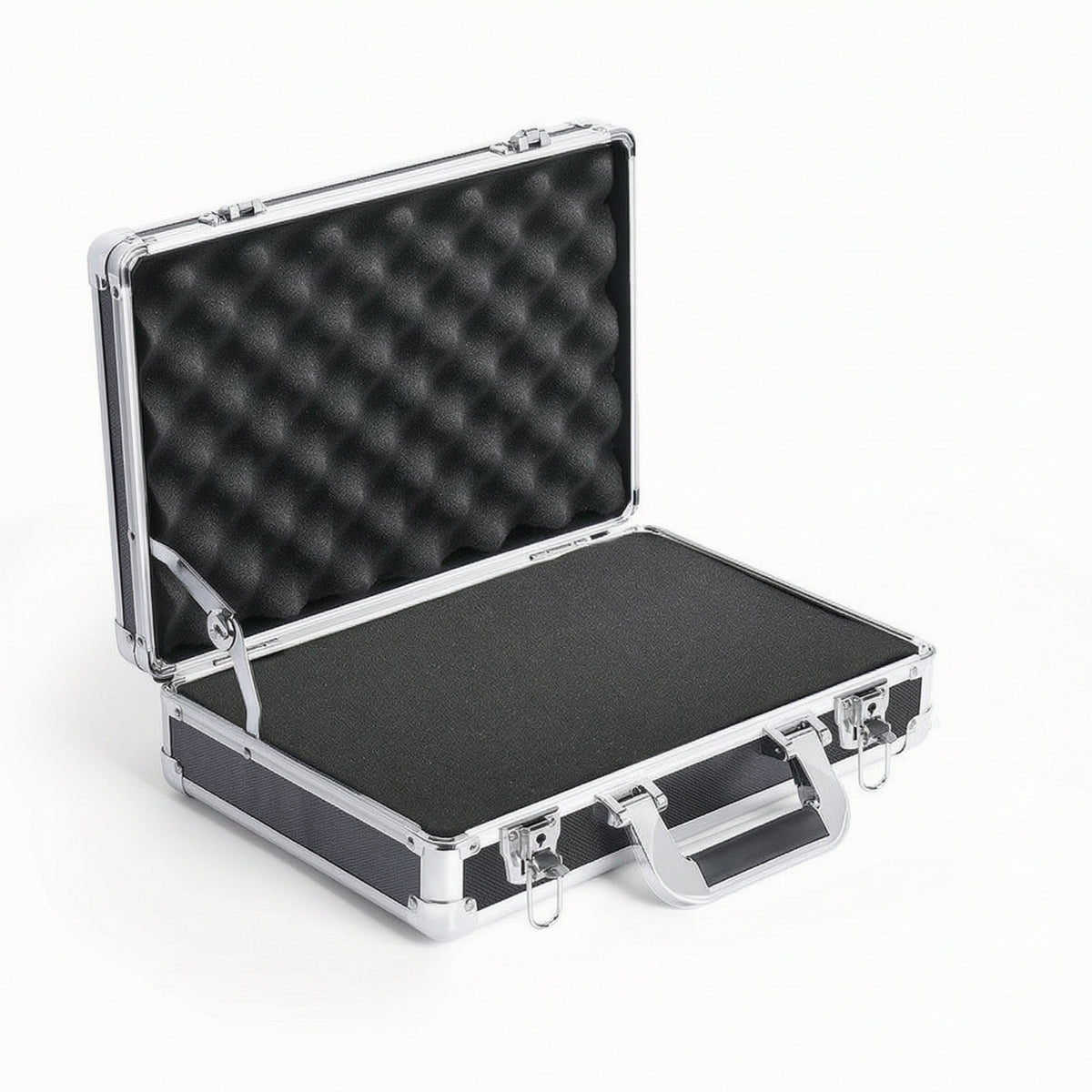 Aluminum Tool Box Safeguarding Hardhard-Shell Container with Foam Hard Carrying Case with Foam Insert Long-Lasting Heavy-Duty