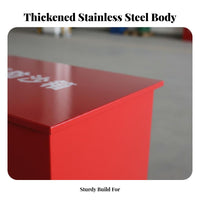 Thickened Material Fire Sand Box Heavy Duty Fire Extinguishing Sand Container Strong Load-Bearing Safety Equipment Deformation Resistant for Factory Workers, Property Managers, Gas Station Attendants, Factories, Construction Sites, Warehouses, Workplaces