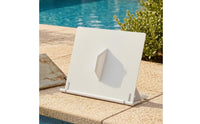 Flat Rectangular Replacement Skimmer Door Flap Hinge-Style Pool Skimmer Door Flap White Mounting Tabs