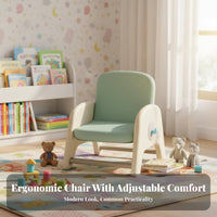Ergonomic Backrest Height-Adjustable child's Seat Sturdy Construction Adjustable-Height child's Seat Stable Design childs' Furniture Easy to Clean for Toddlers, Infants, Teachers, Kindergarten, Nursery, Daycare, Playroom