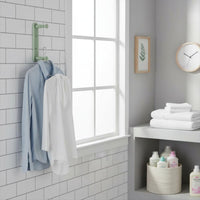 Clothes Hanger Storage holder space-Saving Wall Mounted Hanger Holder Extendable Design for Washroom