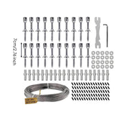Stainless Steel Cable Trellis Rust Resistant Climbing Plant Support Set Easy to Install Wire Trellis for Climbing Plants Outdoor for Gardeners, Outdoor, Backyard