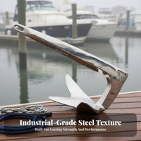 4-Prong Boat Anchor Foldable Design 4-Prong Folding Anchor Oceanic Hardware Space-Saving Storage for Catch Ing, Lakes