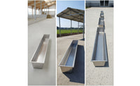Livestock Feeding Trough Rectangular Livestock Trough Rust-Resistant Sheep Feeder for Cattle, Farmers, Farm, Pasture, Stable