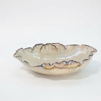 Large Fruit Bowl for Dining Table and Home Decoration, White Porcelain Serving Dish with Glazed Ceramic Finish, Shallow Salad for Easy Cleaning