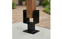 4 Pieces C-Shaped Post Support Bracket Metal Fence Post Bracket High-Sturdy uShaped for Home Improvers, Railing