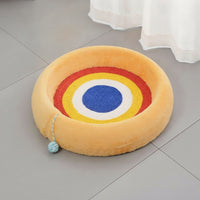 Soft Cat Bed with Scratcher Padded Cat Scratcher Bed Indoor Long-Lasting for Living Room