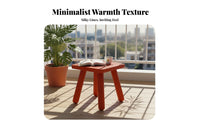 Chinese Design Four-Legged Square Stool Compact Size Small Bench Multi-Purpose Indoor Furniture Portable for Tea Ceremony Enthusiasts, Adults, Homeowners, Living Room, Balcony, Bedroom, Entryway