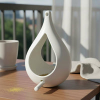 Creative Design Hanging Bird Feeder Droplet Shape Outdoor Bird Feeder Easy to Hang Pet Supply Weather-Resistant for Yard