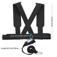 Speed Training Sled Harness Padded Shoulder Straps Resistance Training Harness Adjustable Fit Fitness Equipment for Runners, Athletes, Outdoor, Gym