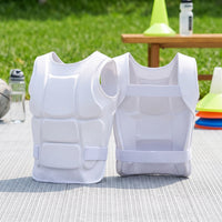 Fighting Arts Chest Protector Close Fit Sparring Vest with Straps Padded Chest Protector with Back Strap for Fighters, Gym