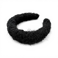 Non-slip washable plush headband