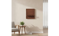 Wooden Power Meter Cabinet Cover with Hooks Space-Saving Power Meter Cabinet Cover with Shelf Vertical for Hallway