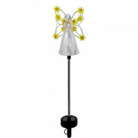 Waterproof Angel Solar Stake Light Decorative Solar Angel Light Easy to Install for Patio, Pathway