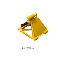 Yellow Railway Buffer Stop Plastic Miniature Buffer Stop Smooth Accessory Colorful for Hobbyists