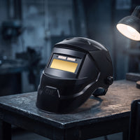Adjustable Auto-Darkening Metalworking Helmet Hard-Shell Metalworking Mask with Auto-Darkening Lens Protective Face Guard for Welders, Workshops