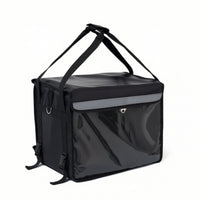 Insulated Food Delivery Backpack Waterproof Insulated Delivery Backpack Thermal Reflective for Couriers, Takeaway Transport