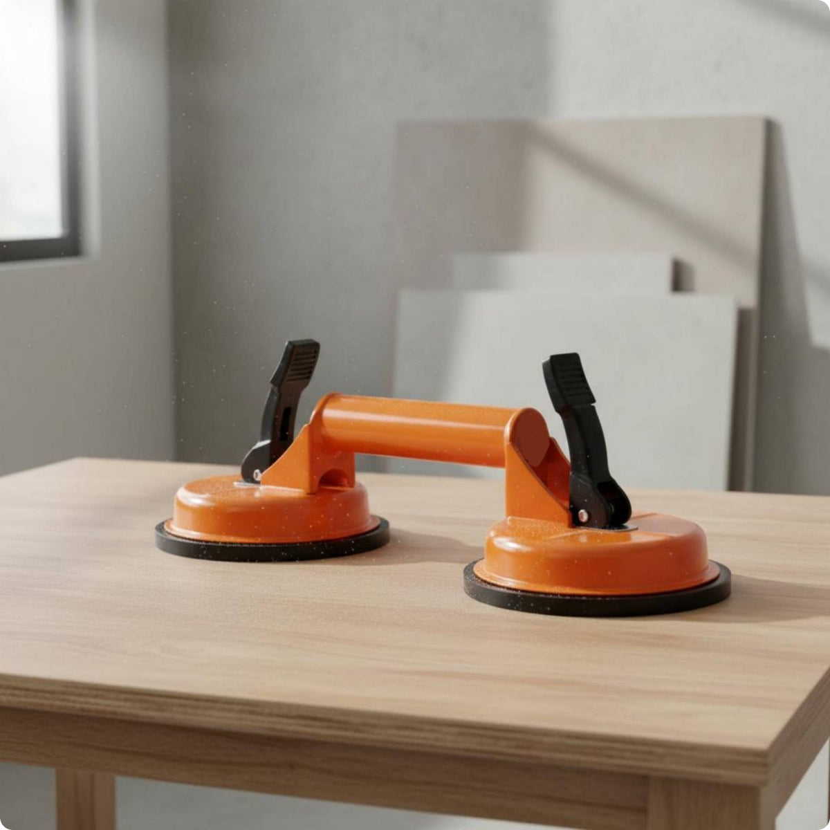 double Claw Suction Lifter Strong Grip Double Suction Cup Lifter Easy to Use Construction Tool for Transport