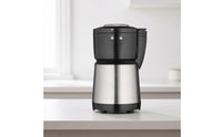 Compact Coffee and Seasoning Grinder Multi-Functional Electric Grinder with Steel Cup Safety Lock Brushed Silver for Home Cooks, Kitchen, Countertop, Office