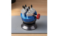 Perforated Grips Miniature Ball Vise Threaded Knob Engraving Ball Vise Compact Workshop Tool Adjustable for Engravers, Model Makers, Modeling, Bench Work