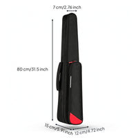 Electric Wind Instrument Bag Waterproof Padded Instrument Bag with Shoulder Strap Soft Case Wear-Resistant Shockproof