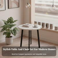 Nesting Table and Stool Set Versatile Space Saving Dining Set Modern Home Decor Furniture for Families, Students, Reception Area, Office, Cafe