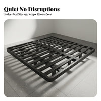 Floating frame Bed Headboardless Bedroom Furniture Minimalist Aesthetic for partners, Homeowners, Apartment, Guest Room